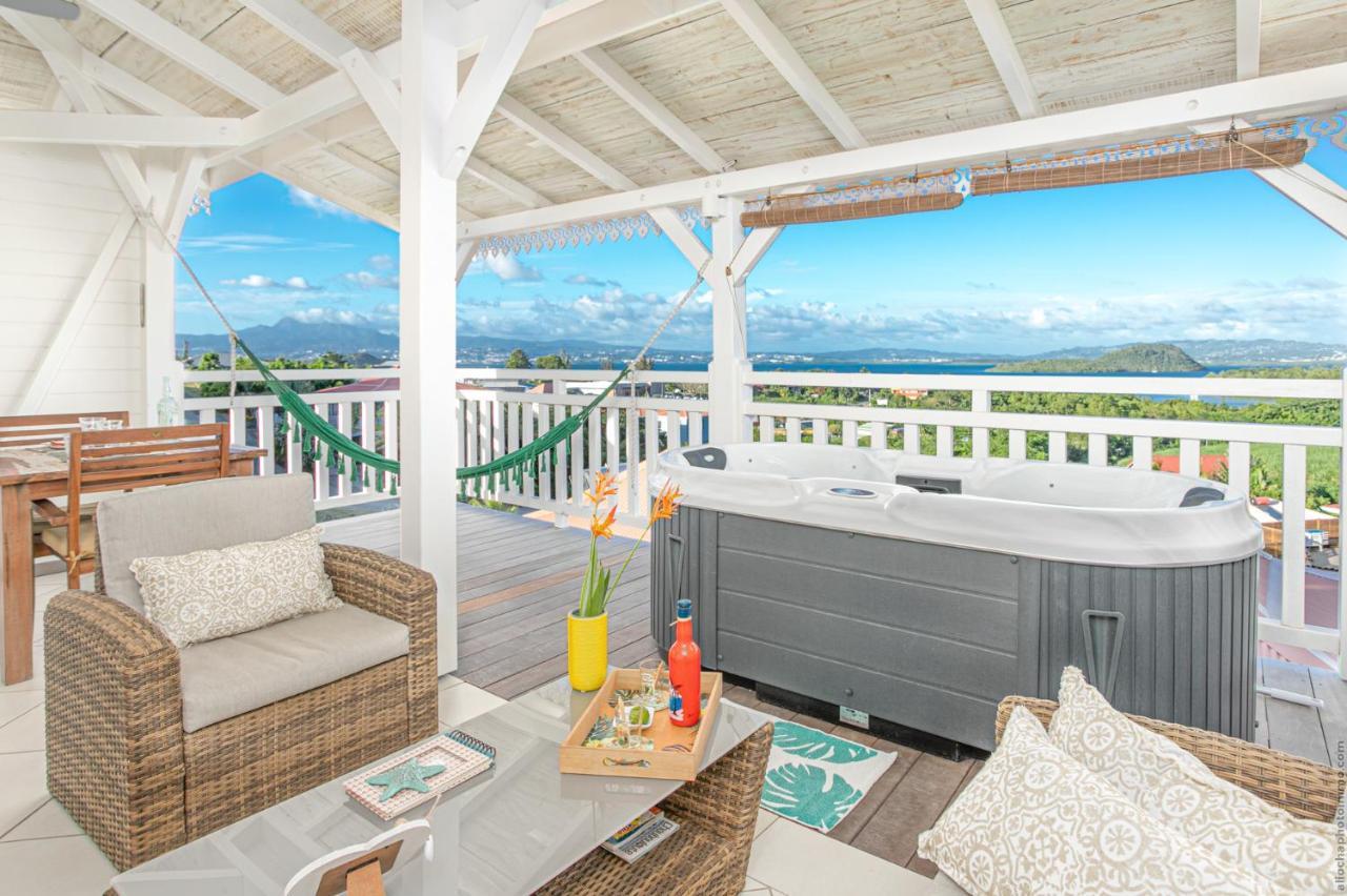 Bungalow Vanille Pacane - Vue Mer Avec Spa Prive Les Trois-Ilets Eksteriør bilde