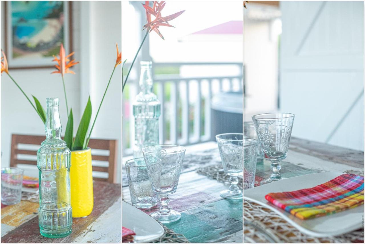 Bungalow Vanille Pacane - Vue Mer Avec Spa Prive Les Trois-Ilets Eksteriør bilde