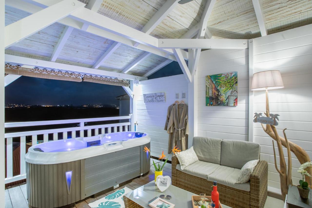 Bungalow Vanille Pacane - Vue Mer Avec Spa Prive Les Trois-Ilets Eksteriør bilde