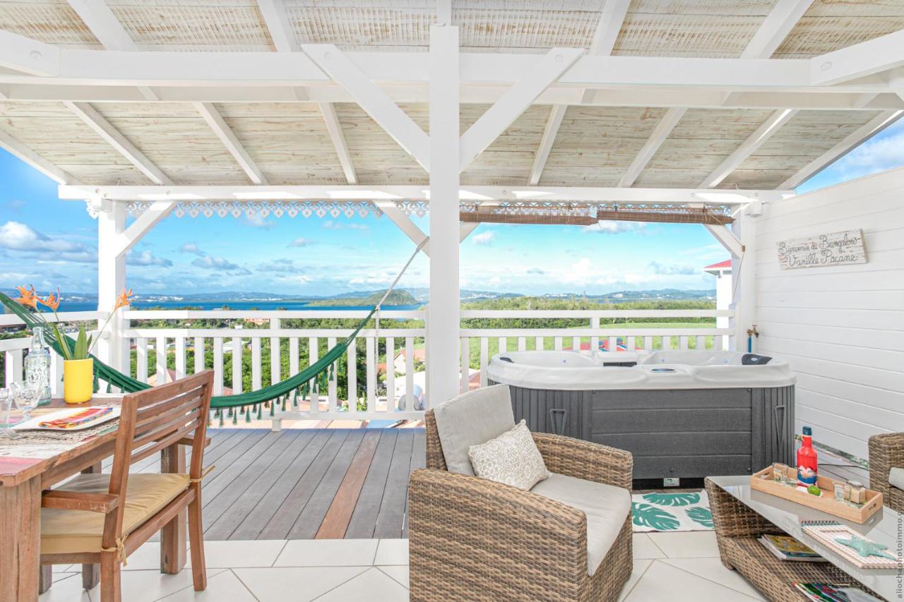 Bungalow Vanille Pacane - Vue Mer Avec Spa Prive Les Trois-Ilets Eksteriør bilde