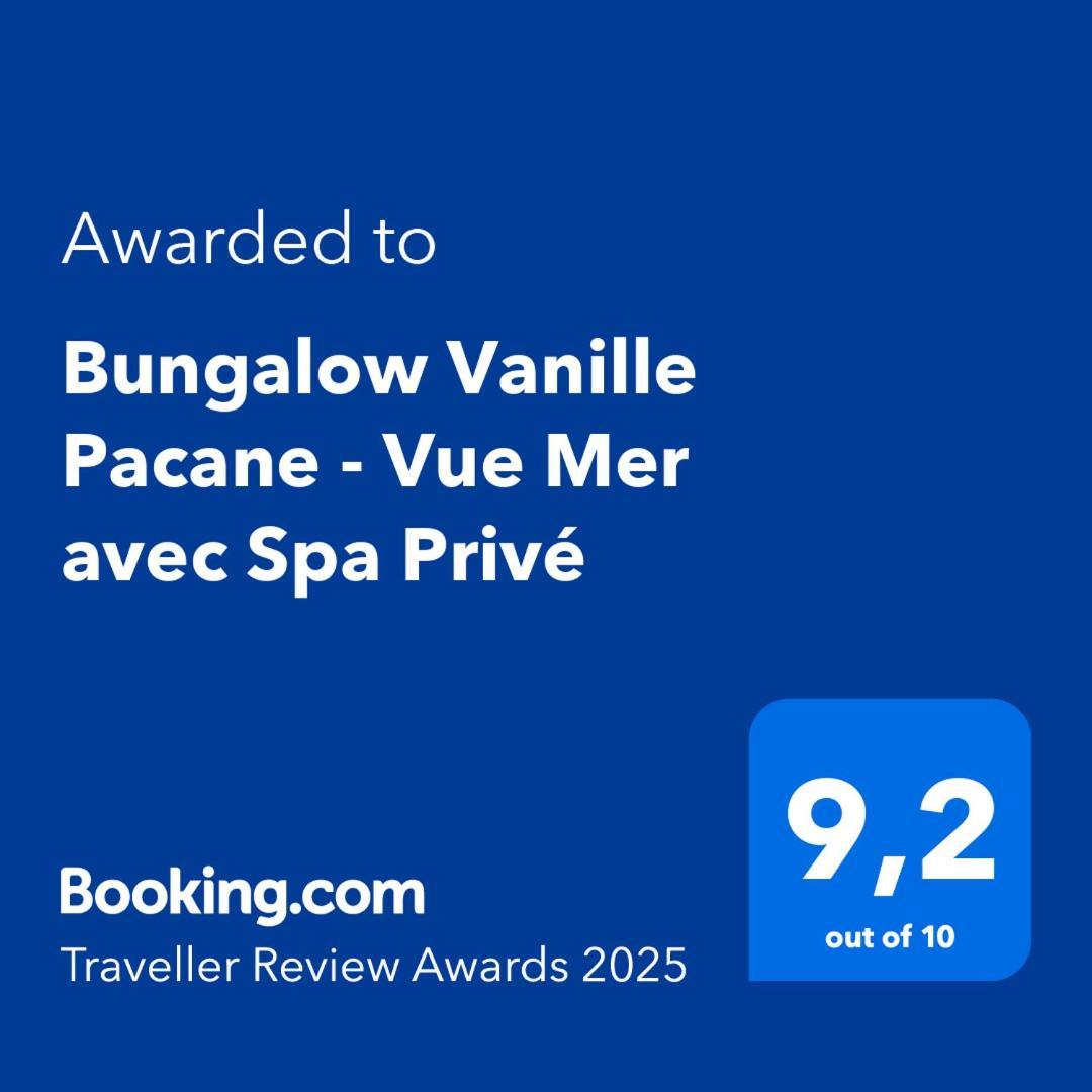 Bungalow Vanille Pacane - Vue Mer Avec Spa Prive Les Trois-Ilets Eksteriør bilde